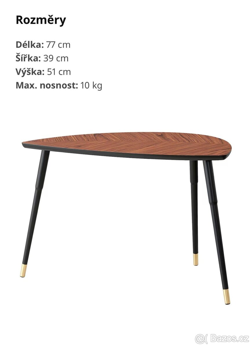Nový konferenční stolek Ikea Lövbacken