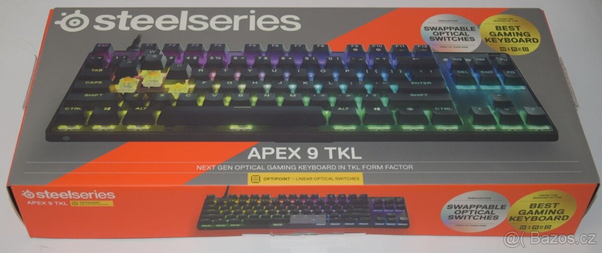 SteelSeries Apex 9 TKL,zár.12/2025 + myš bezdrát.MICROSOFT