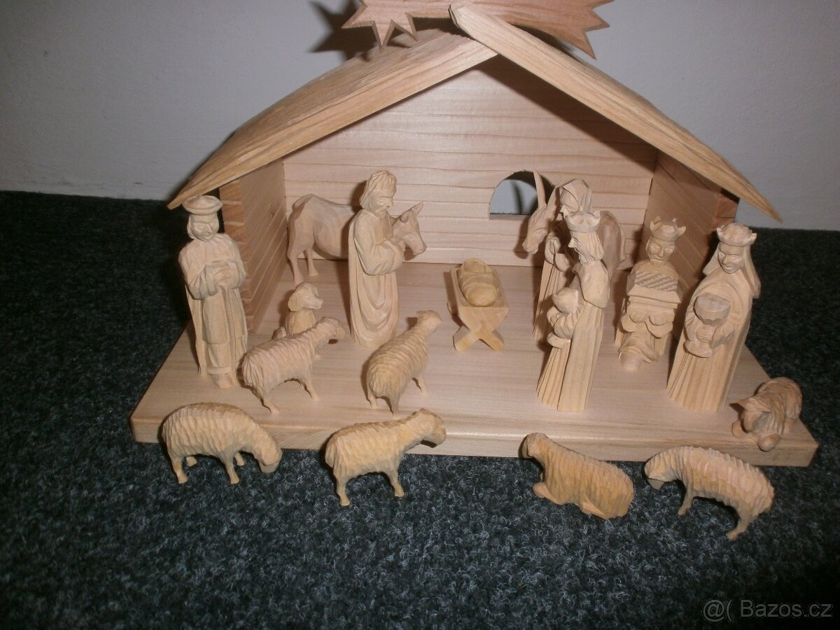 betlém z lipového a smrkového dřeva 14a3