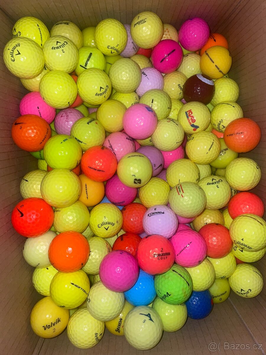 Barevné golfové míčky 200 ks