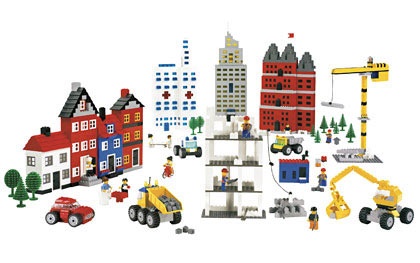 LEGO - zcela nový velmi hmotný set ve velkém plastovém boxu,