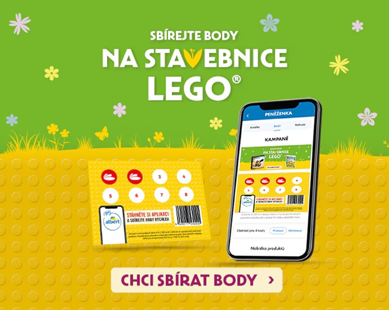 Sháním 5 elektronických bodů Lego Albert - výměnou za slevy