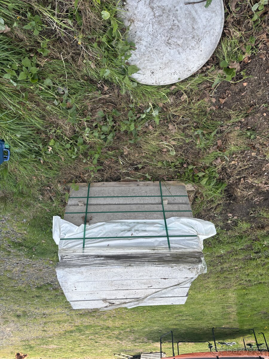 Obrubníky 20 x 100 cm Presbeton nové 59 ks paleta a více