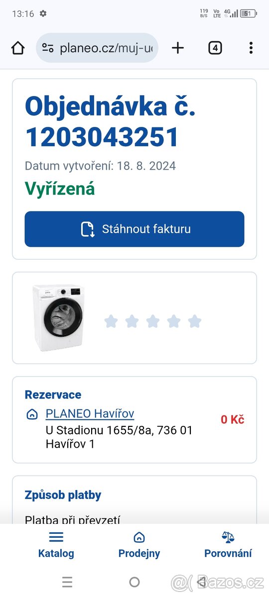 Pračka předem plněná Gorenje W2PNEI74SA1SW/CZ