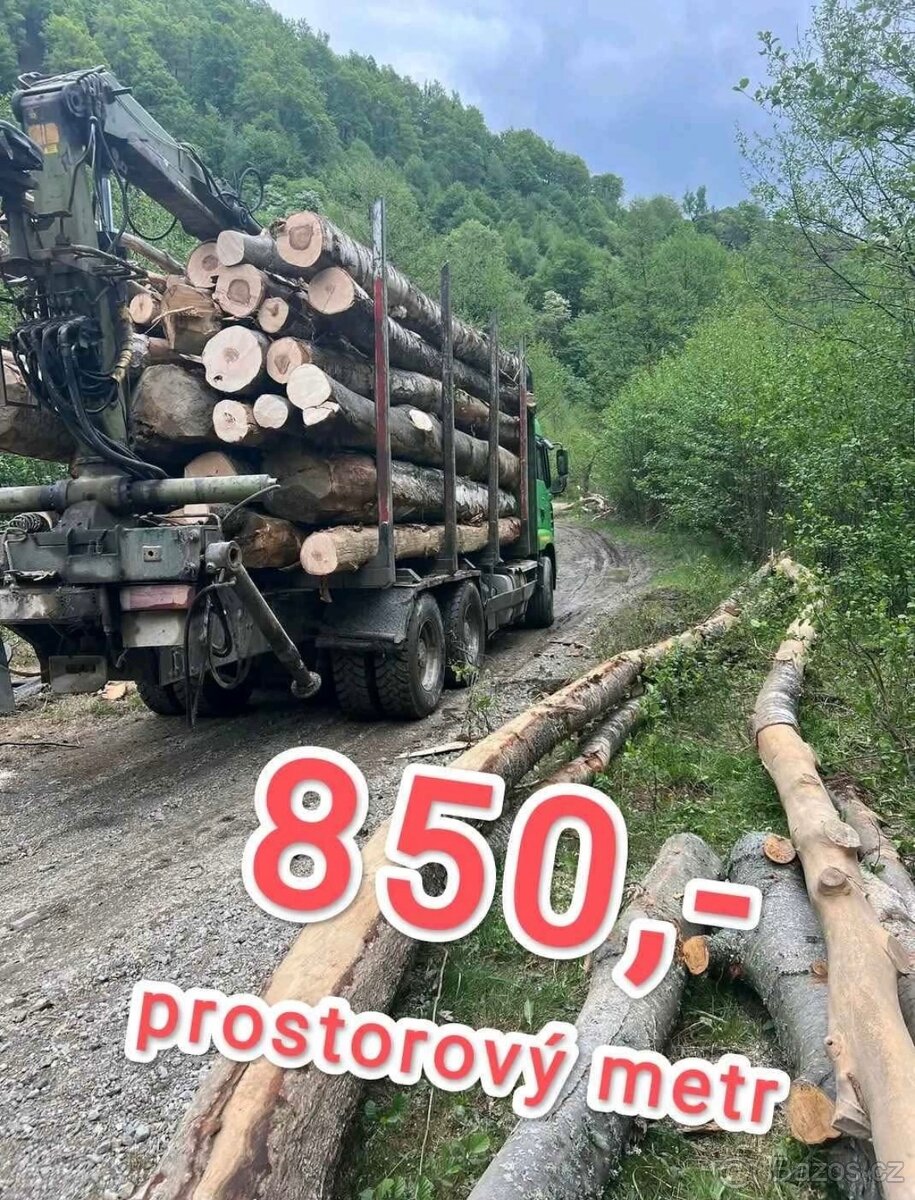 Palivové dřevo tvrdé sleva 50%