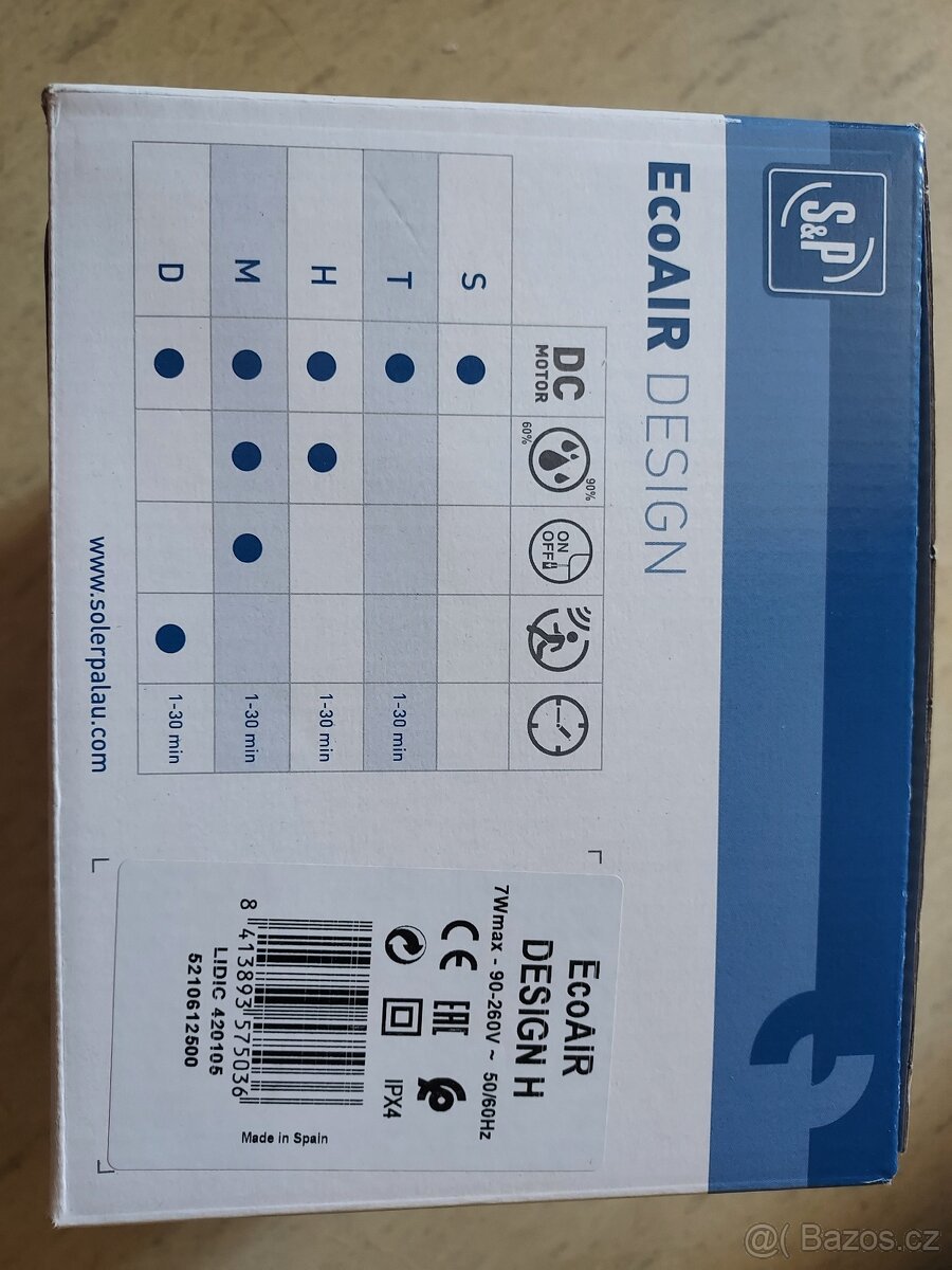 ventilátor / větrák EcoAIR Design H