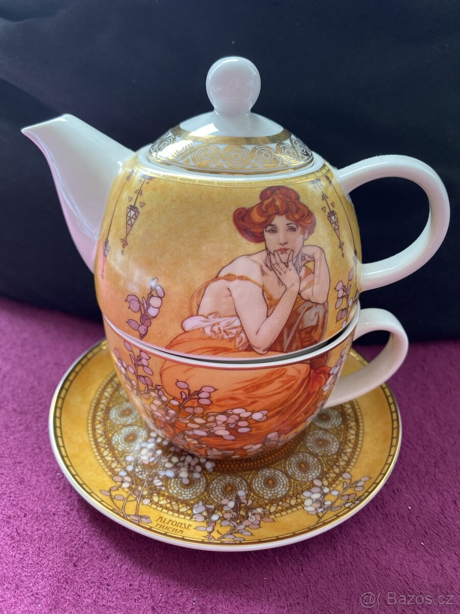 Konvička na šálku - Alfons Mucha Topaz