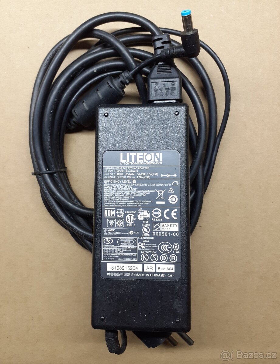 Nabíječka notebooku Lite-on 19V, 4,74A č.1
