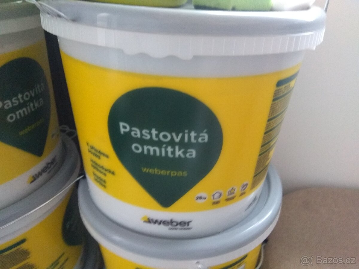 Omítka silikonová weberpas silikon zrnitá 1,5 mm 25kg