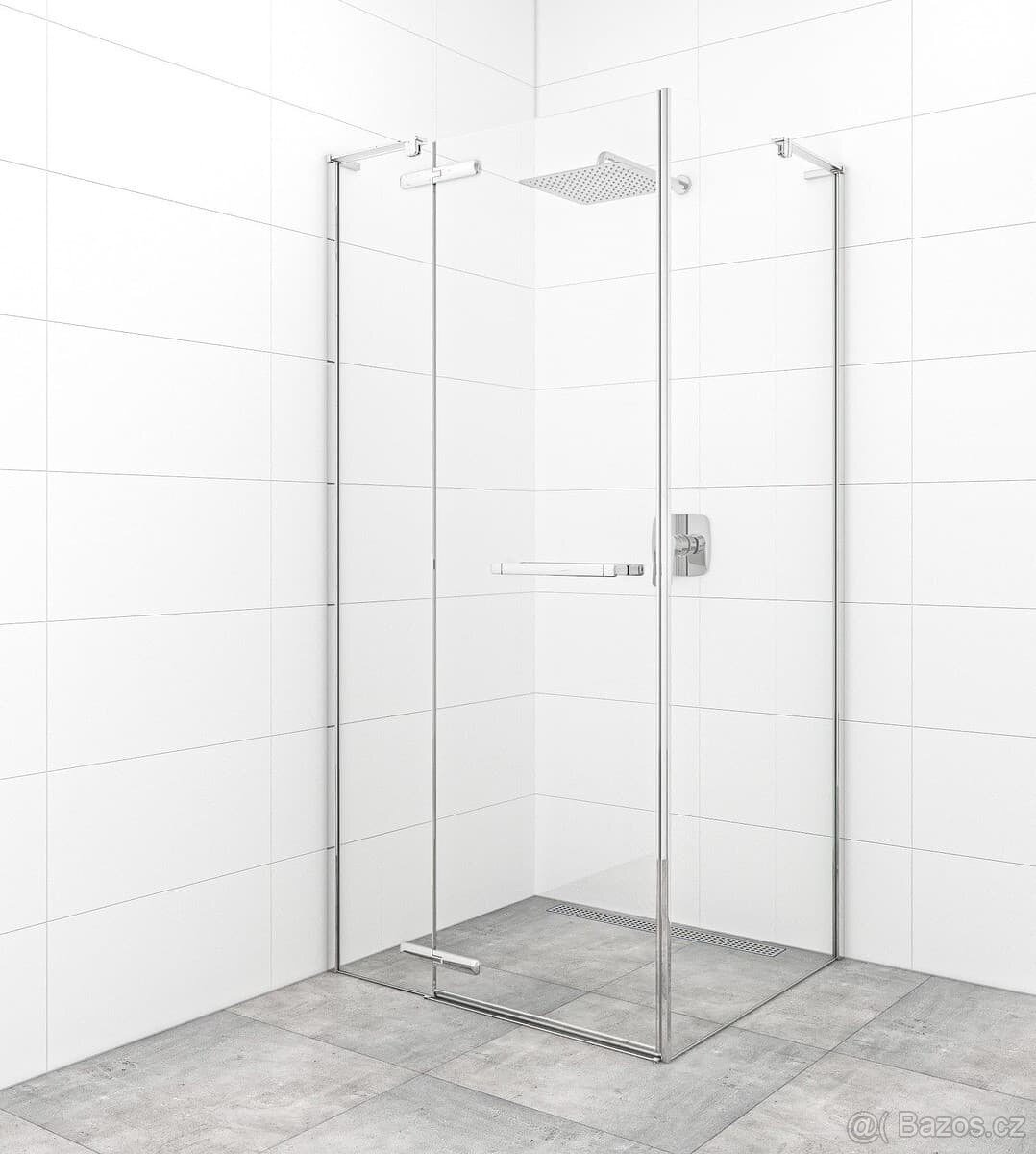 Sprchový kout 100 x 90 x 195-8mm skla- luxus- nový
