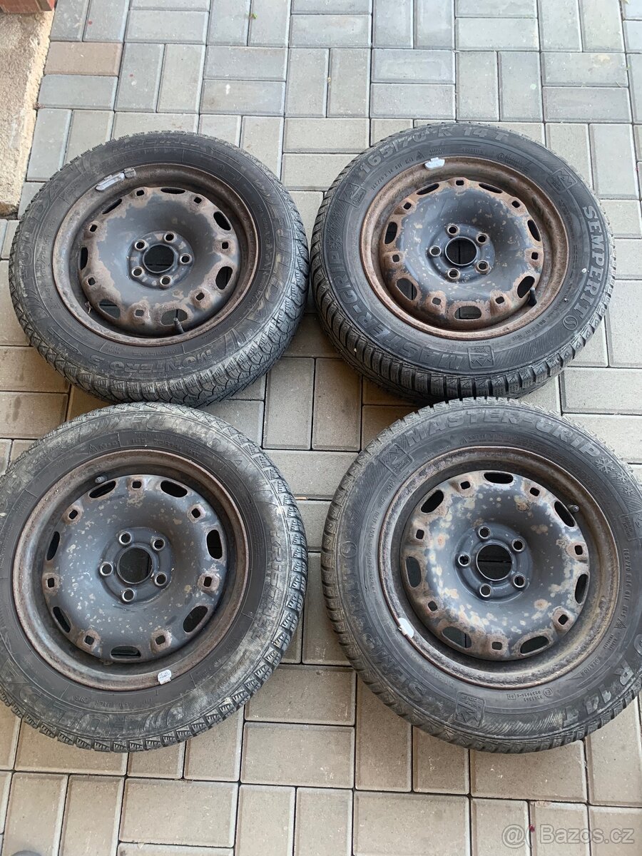 Prodám plechová kola Fabia 14”