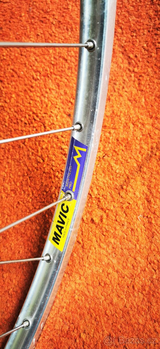 Retro přední kolo Mavic galuska