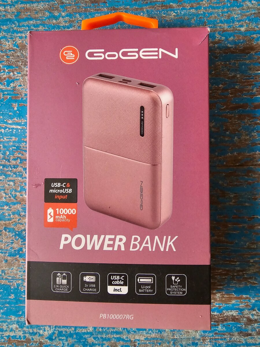 Powerbank GoGEN 10000 mAh, nerozbaleno z originálního obalu