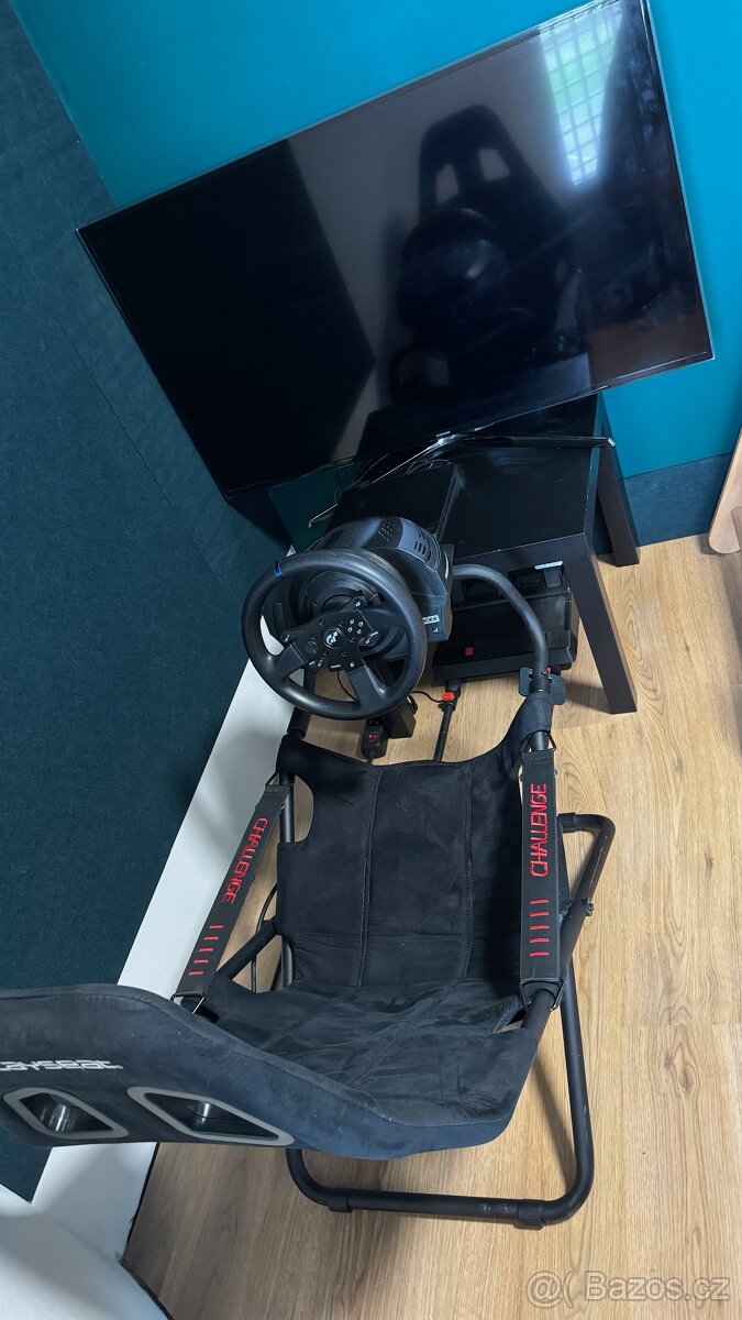 RACE SIM – PS 4 + Playseat Challenge + T300 RS GT + TV 48"