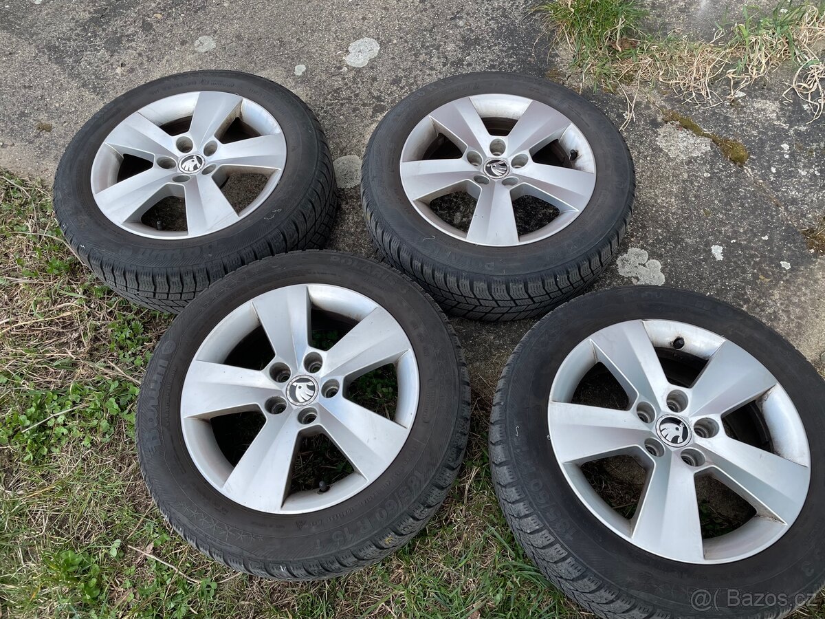 15’ kola Škoda + zimní pneu