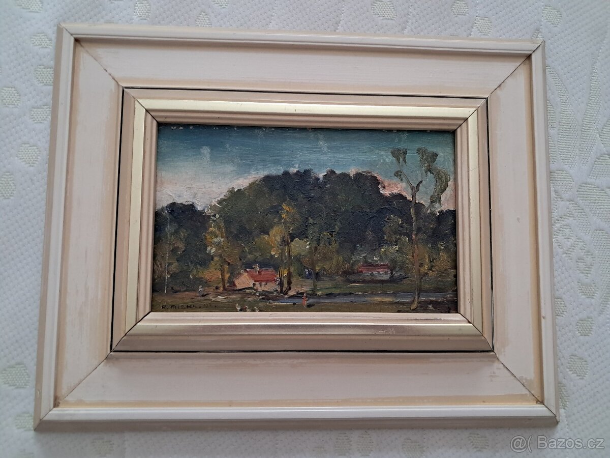 OBRAZ MALÍŘE FRANTIŠKA MICHLA z roku 1942