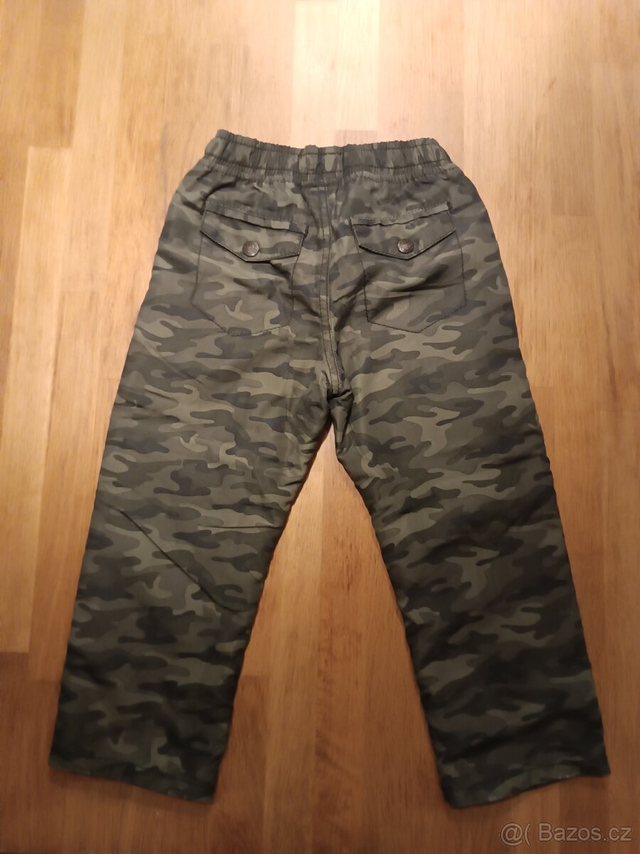 Šusťakové dvojité kalhoty vel .92/98