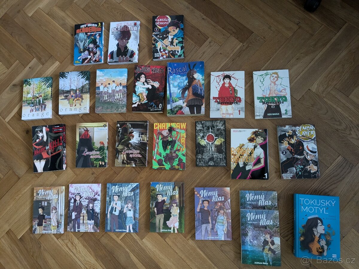 manga, mangy- česky, anglicky- nové