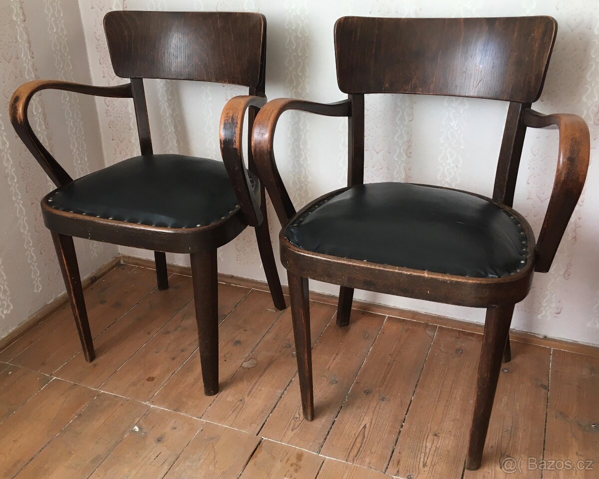 Křeslo Thonet 2ks Československo
