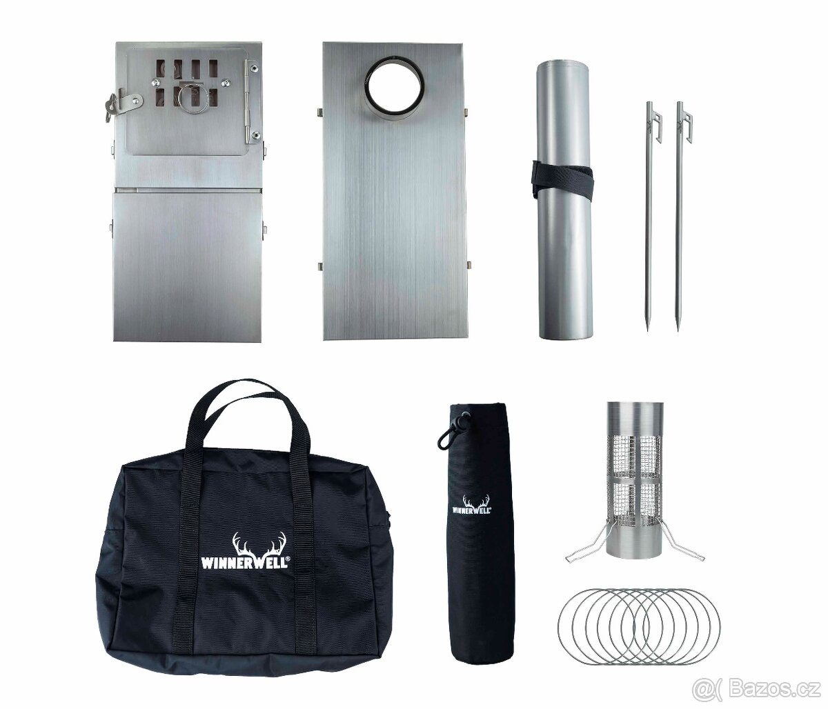 WINNERWELL®Outdoor Přenosná Kamna FASTFOLD 0.9KG TITANOVÉ