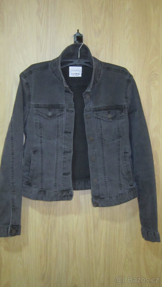 Nádherná nová černá džínová bunda vel. S