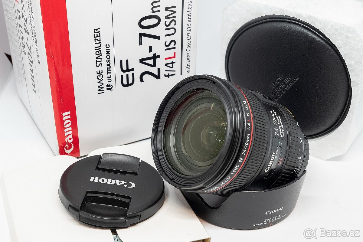 Canon 24-70/4 IS L USM v krásném stavu v krabici