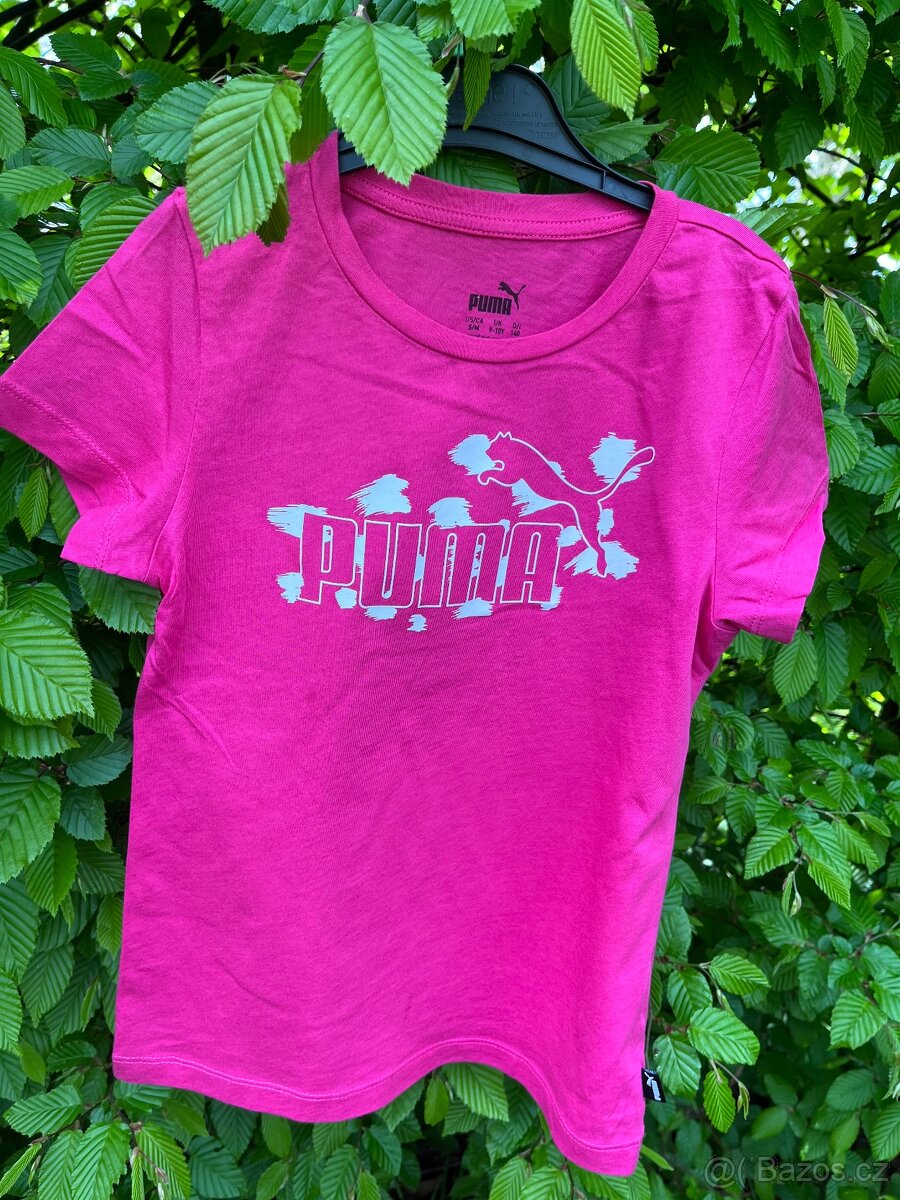 Dívčí růžové tričko Puma velikost 140