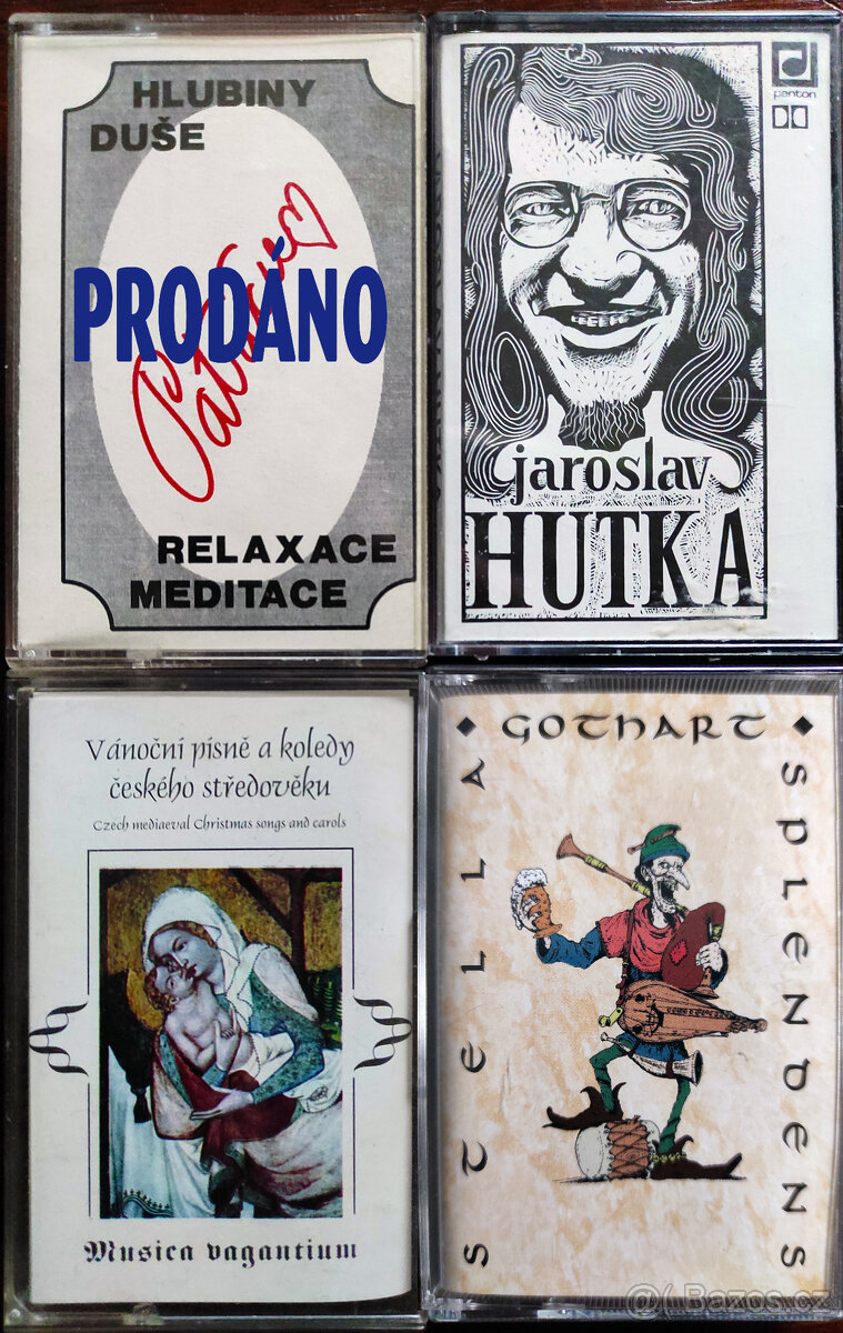 Originál nahrané audio hudební kazety