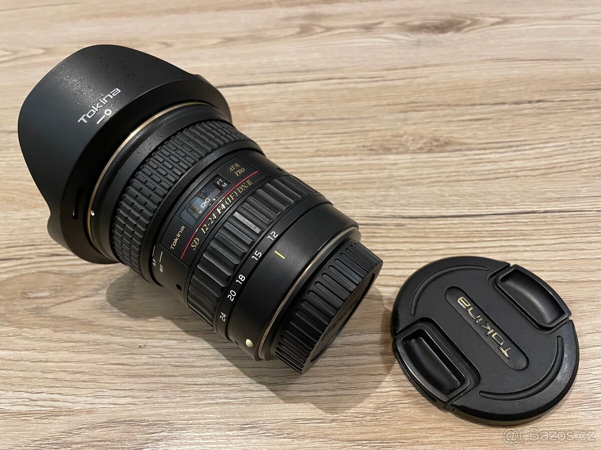 Objektiv Tokina 12-24, F4, verze II, pro Canon.