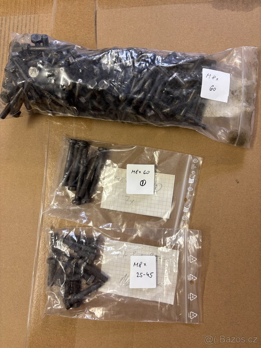 Prodám ŠROUBY M8-M10