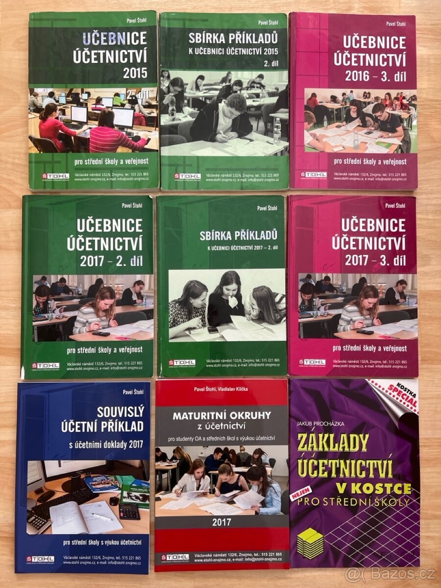 Učebnice – účetnictví pro SŠ a veřejnost (VELMI NÍZKÉ CENY)