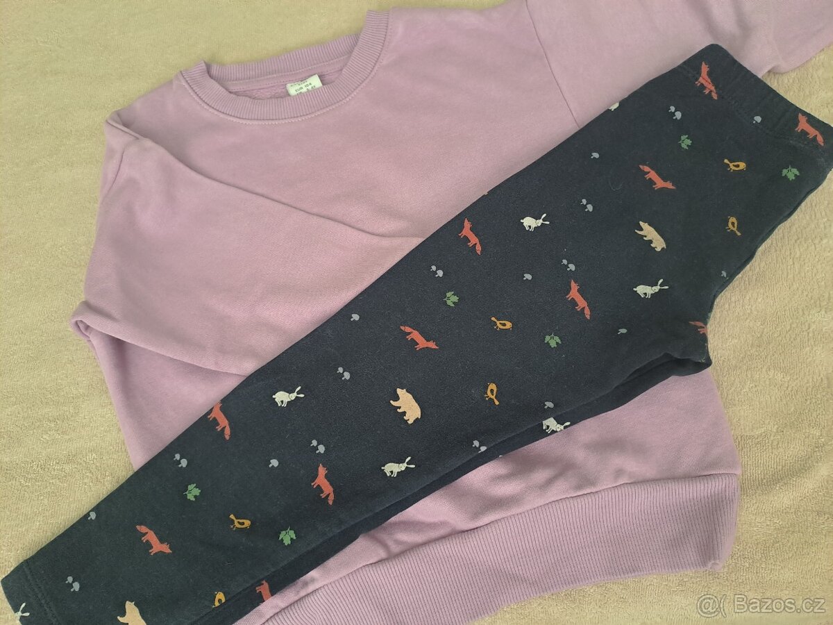 Lindex 104 mikina + teplé legíny