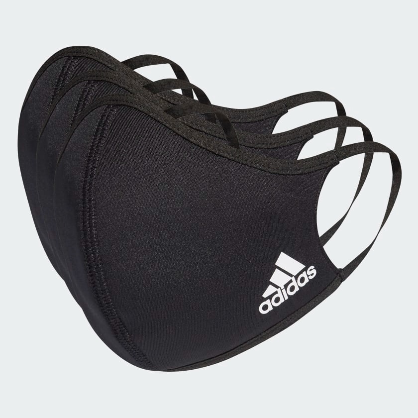 ADIDAS rouška Face Covers 3 in PACK M/L (černá)