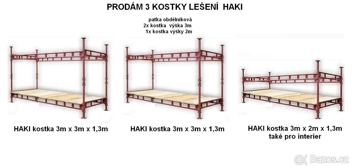 HAKI prodám 3 kostky