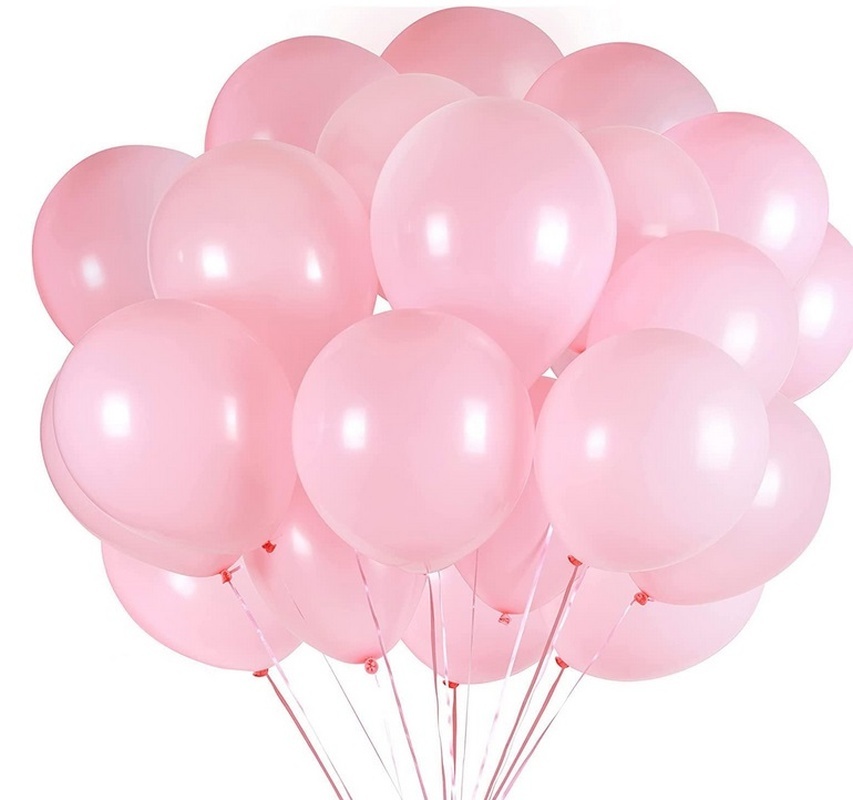 50 ks latexových balónků - světle růžový