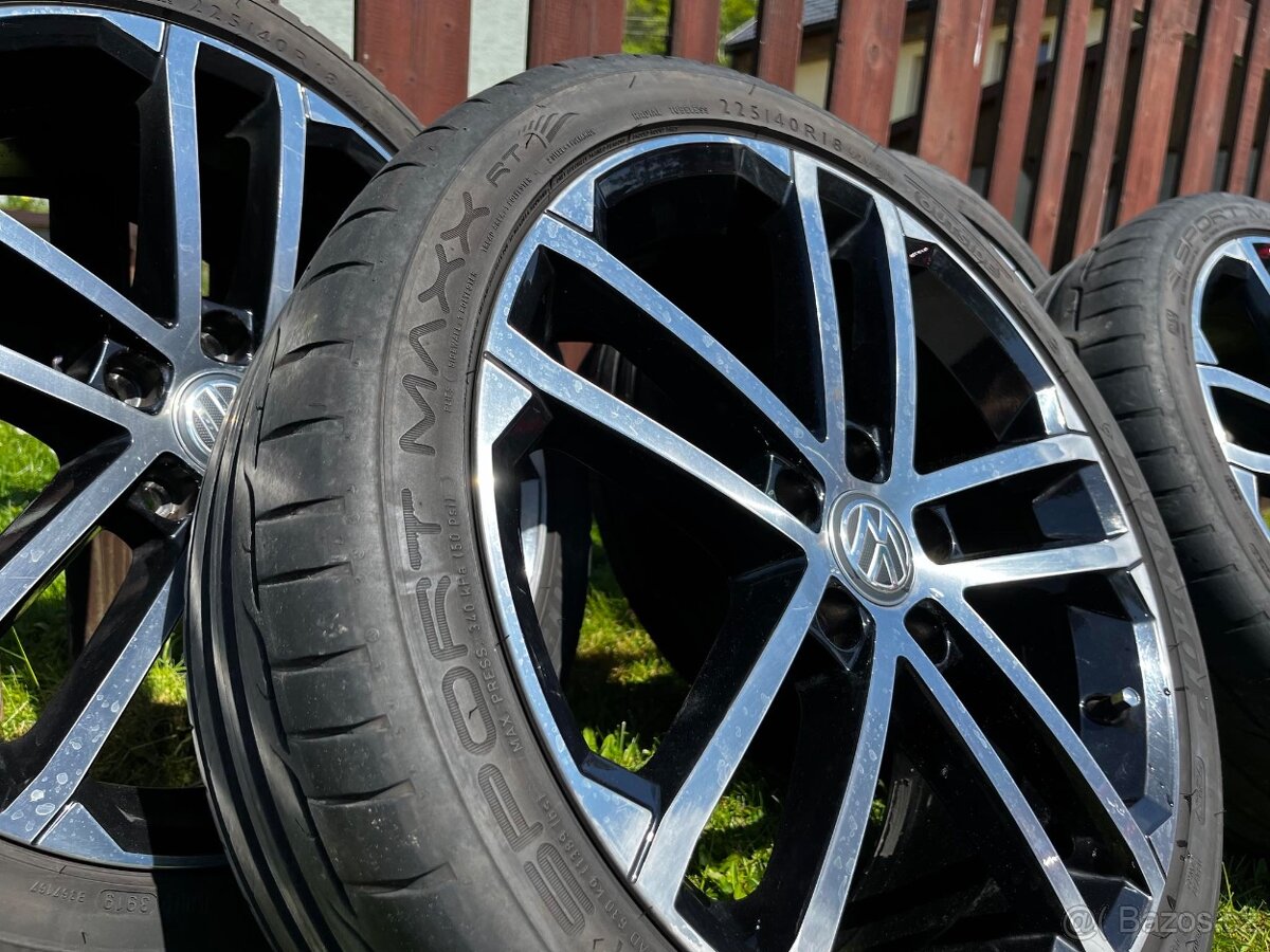 ALU kola R18 5x112 + letni pneu Dunlop