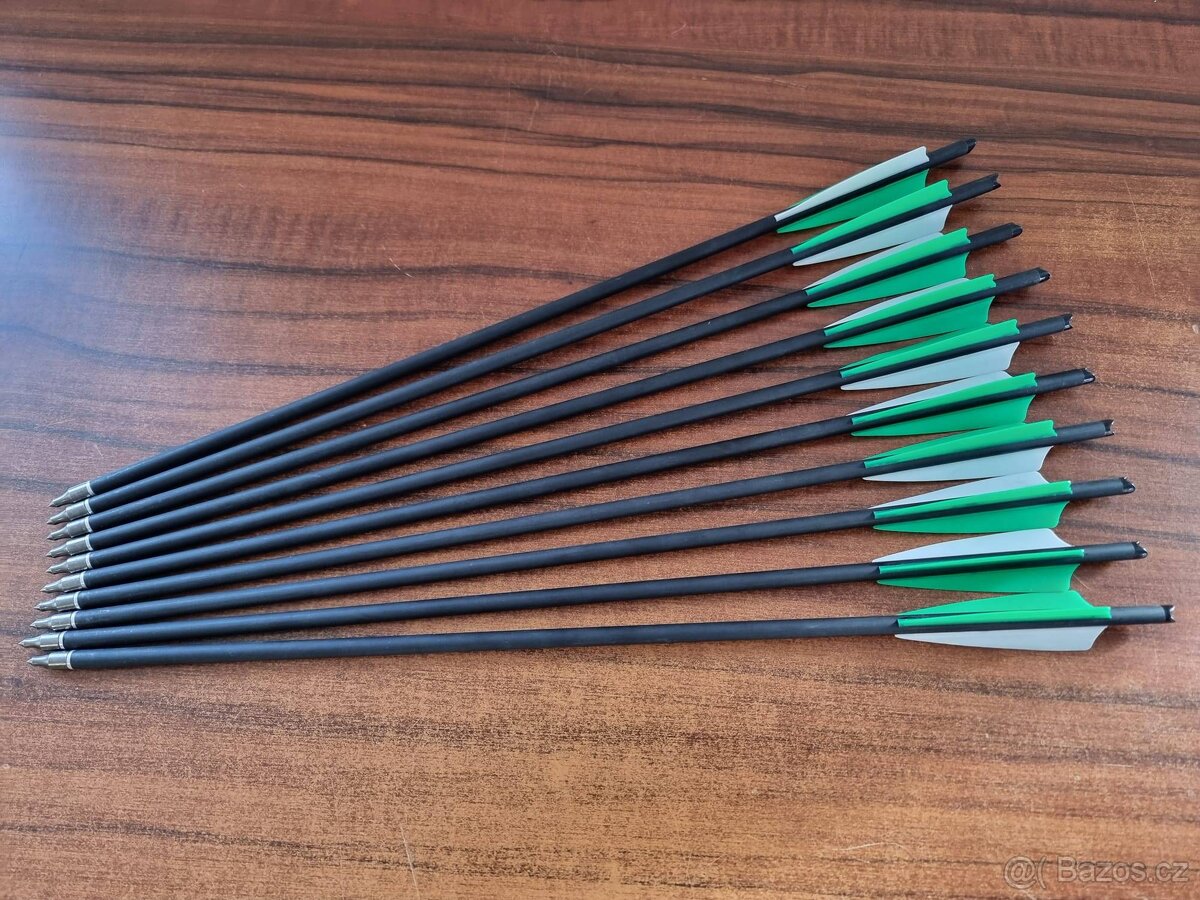 Prodám nové karbonové šípy do kuše - 10ks (54cm)