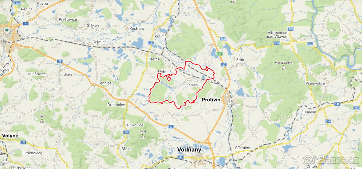 Prodej lesa u Protivína