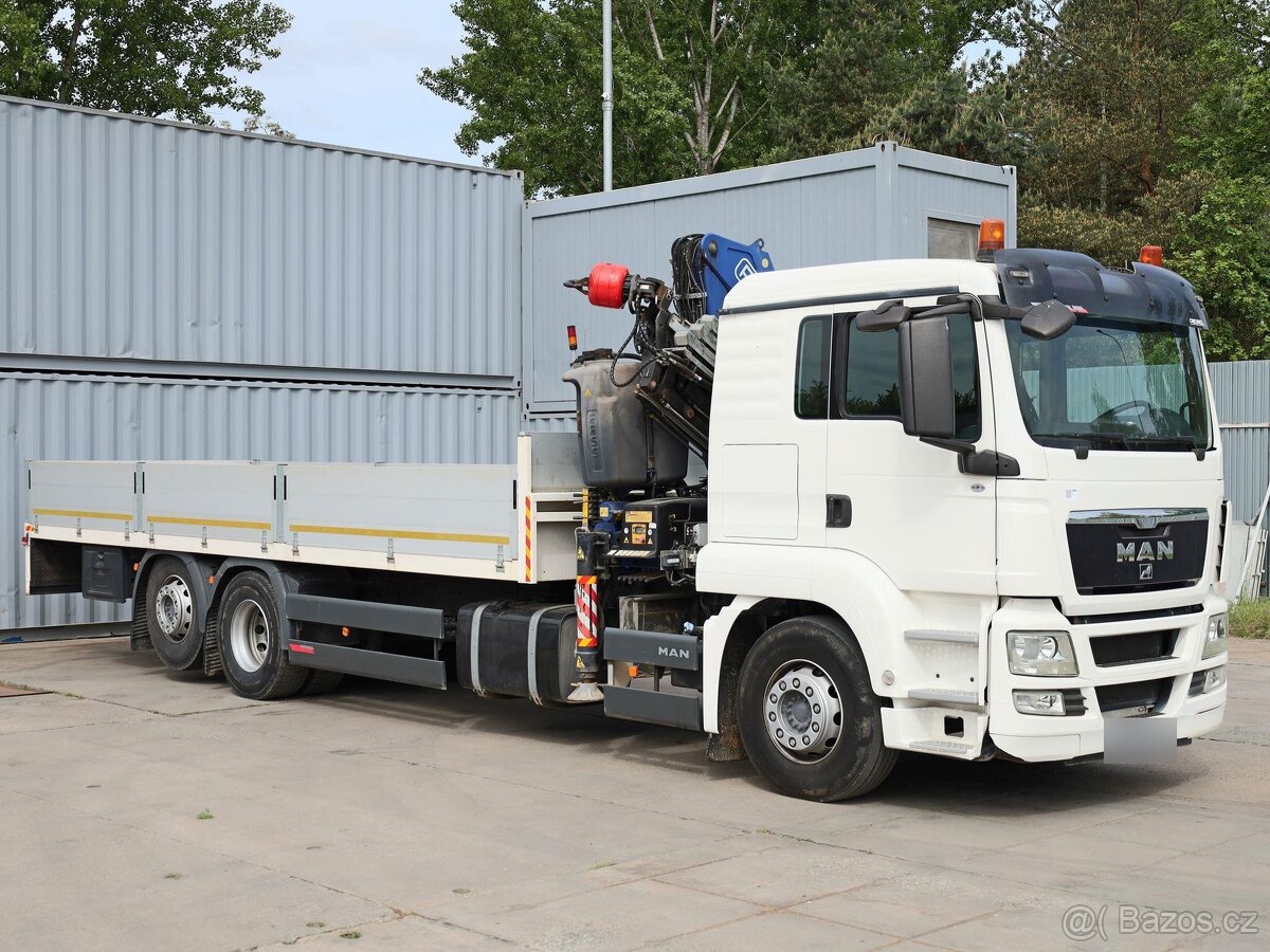 MAN TGS 26.360, 6x2, EURO 5, HYDRAULICKÁ RUKA FASSI (MAX. 89