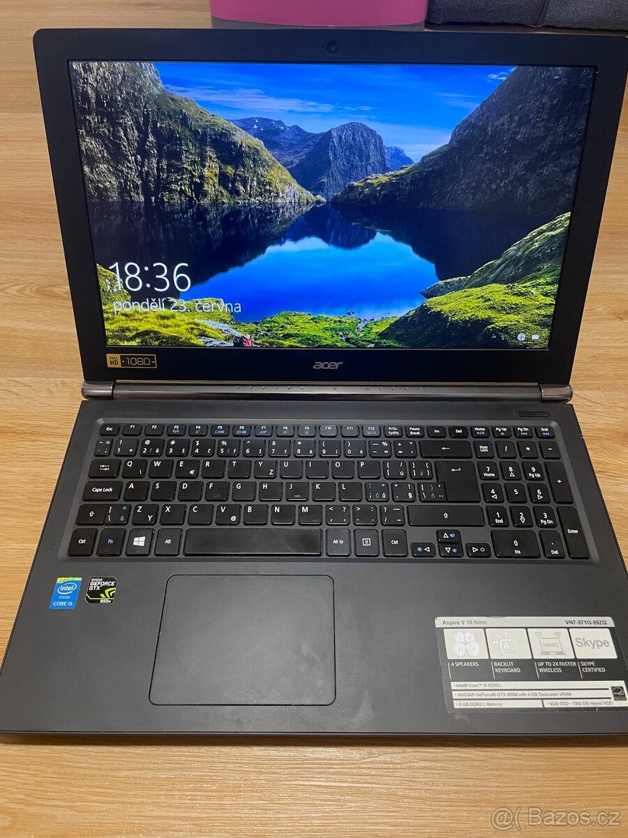 Notebook ACER Aspire V15 Nitro