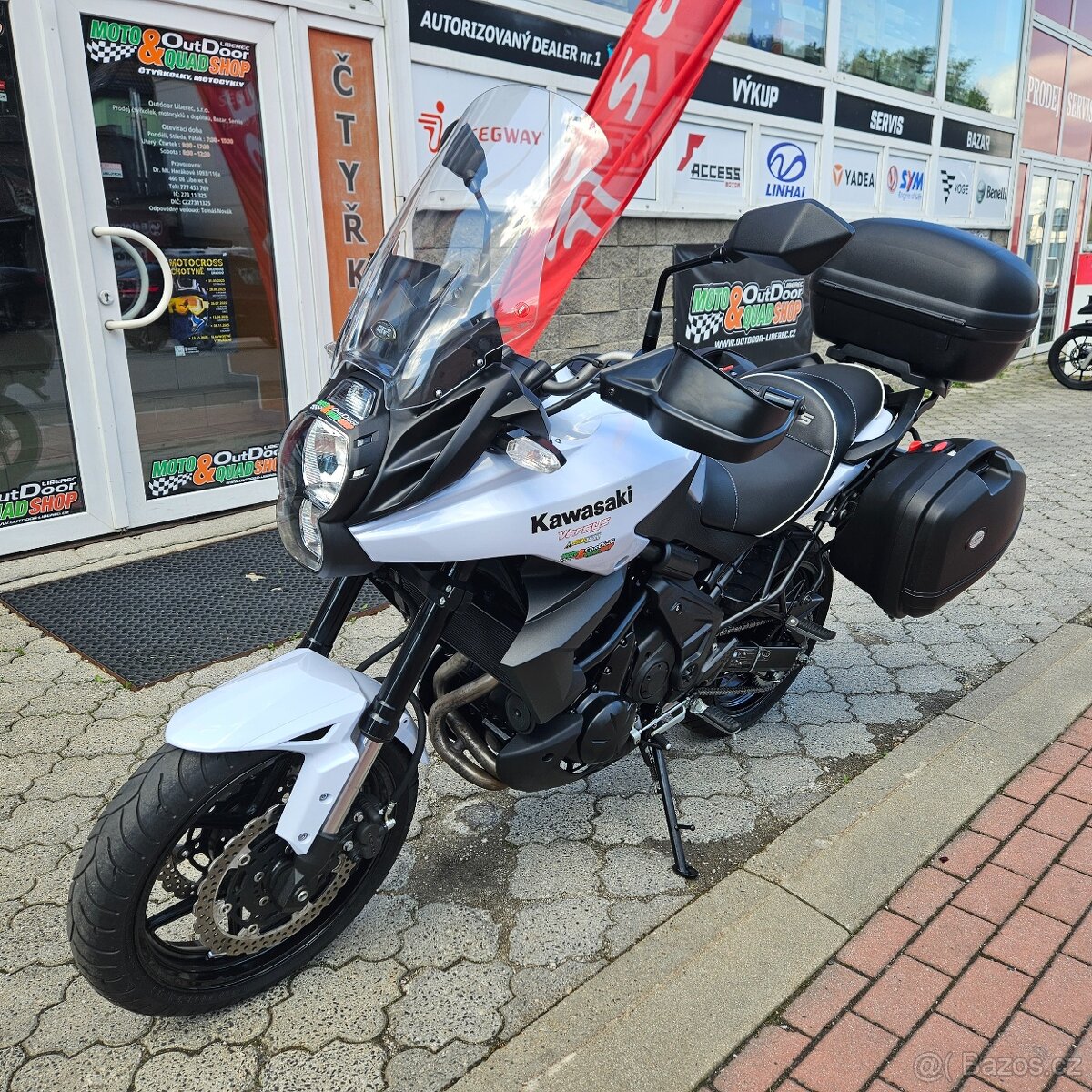 Kawasaki Versys 650, ČR, 1. majitel, 3x kufr, vyšší plexi,