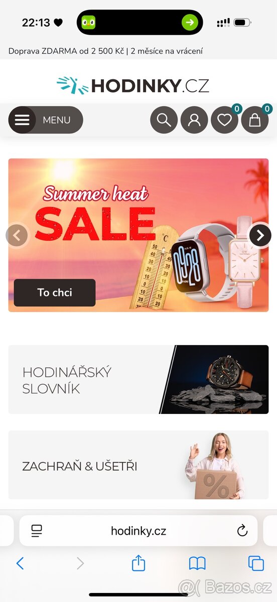 Voucher Hodinky.cz - Slevový kód