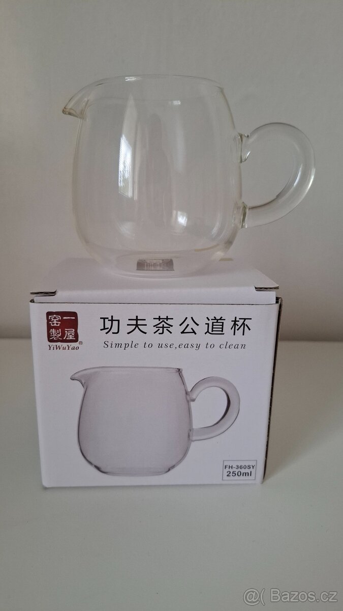 Skleněný čajový set na čajový obřad 250ml