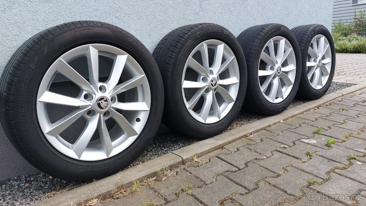Alu kola 5x112 r17 originál Škoda Yeti