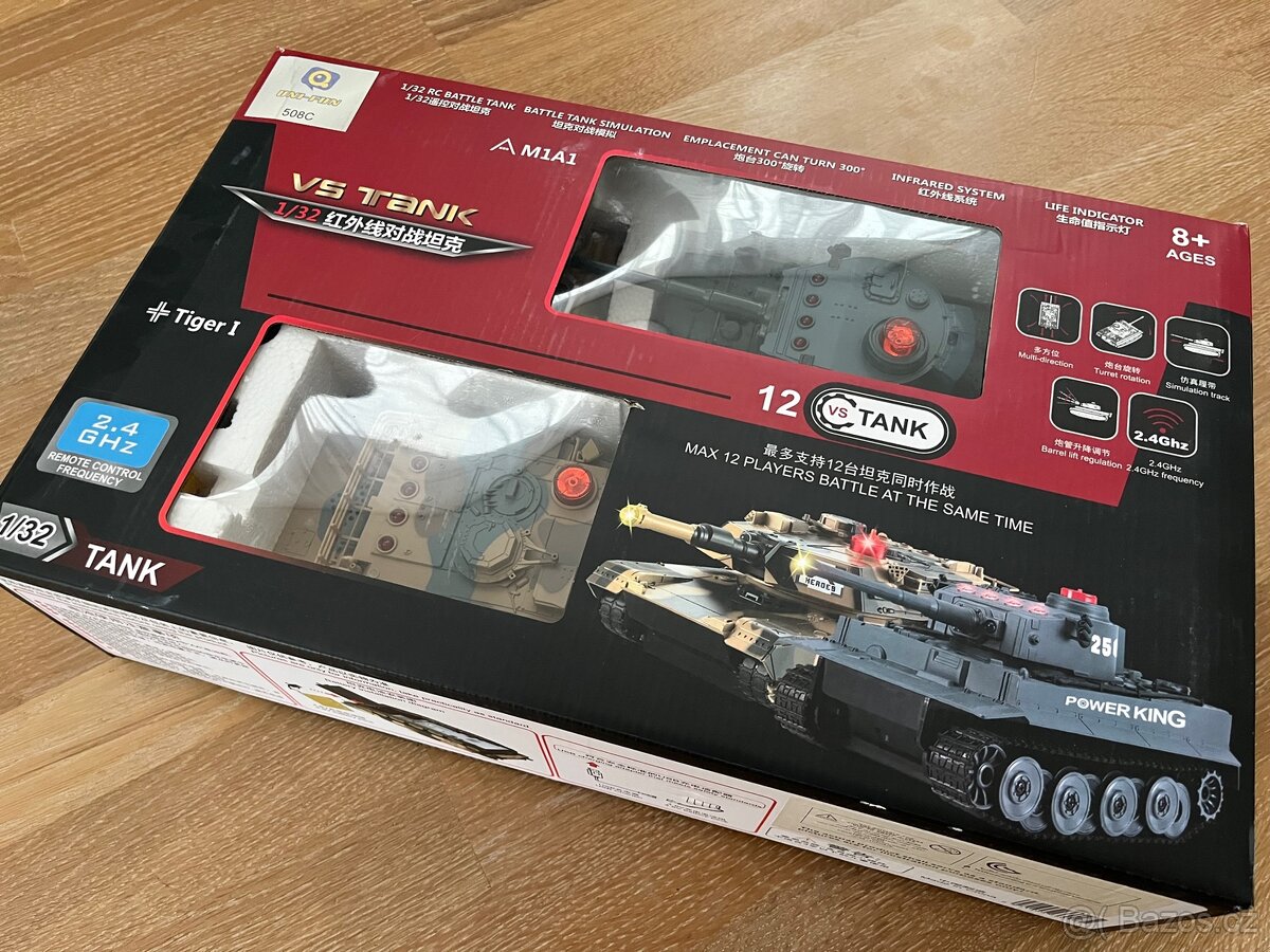 2 RC Tanky pro hru na souboj mezi sebou