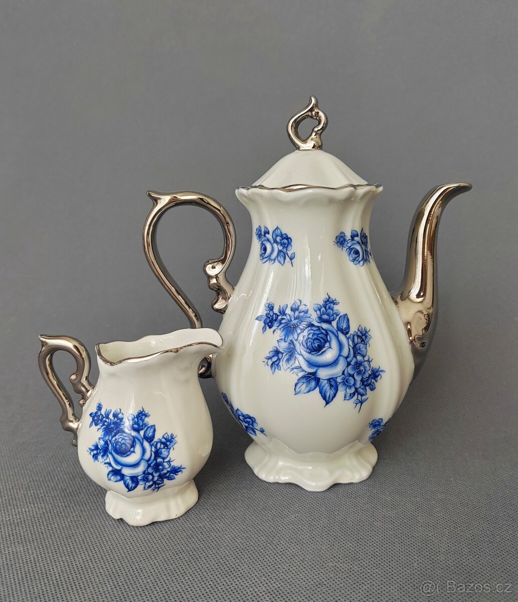 Krásný porcelánový mokka set od Kunst-Palette Regnitzlosau