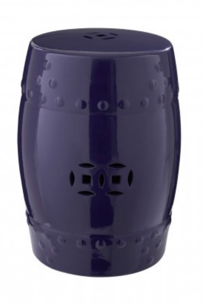 Keramický stolek v modré barvě