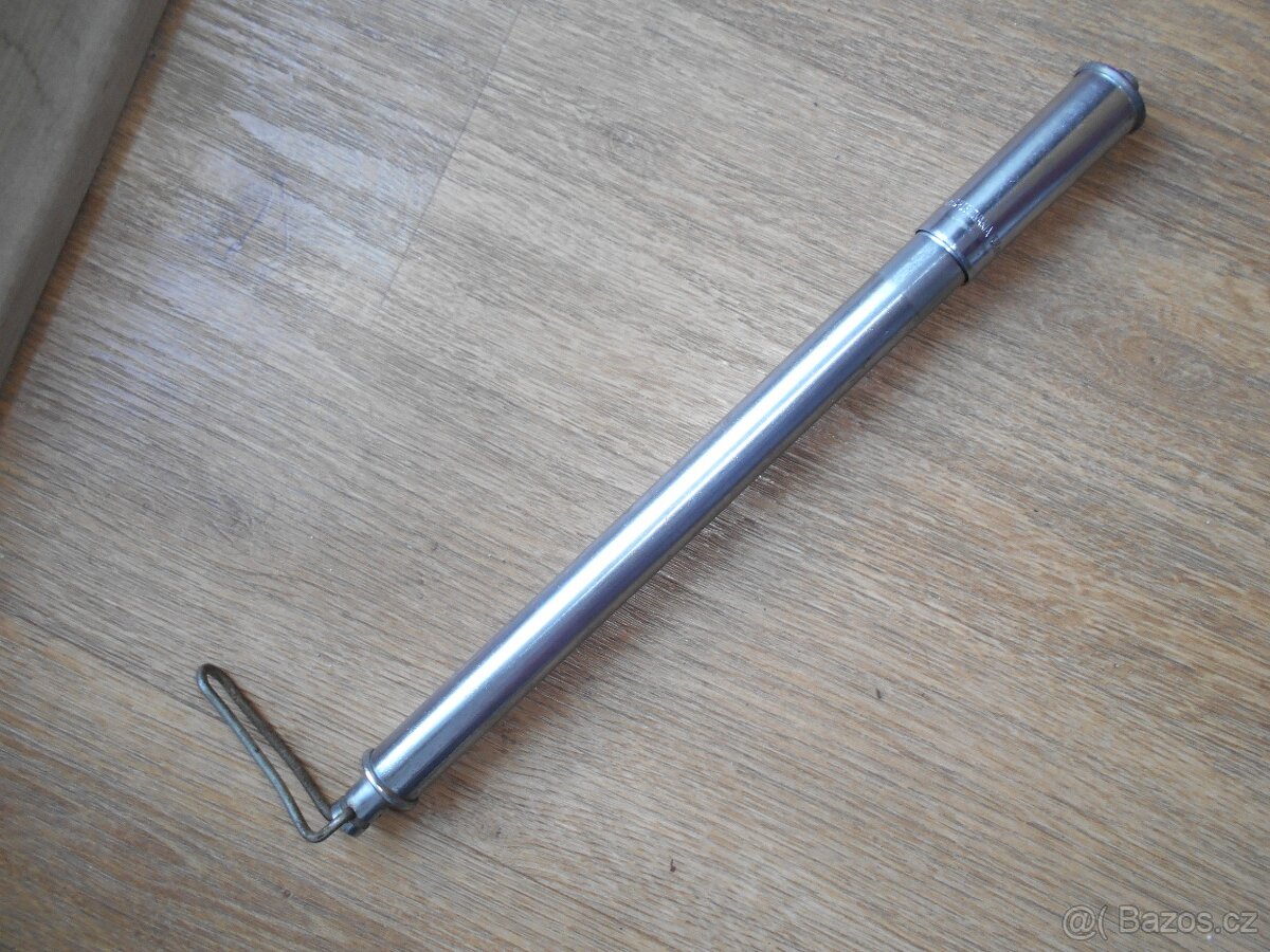 Stará, chromovaná hustilka na stará kola Eska, Favorit ...