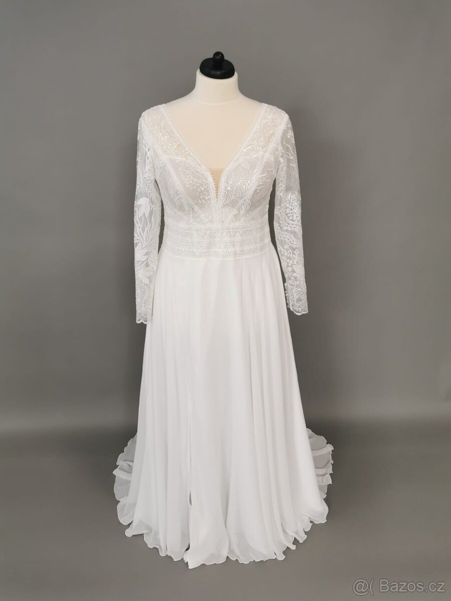 Luxusní nenošené svatební šaty, Anelisa 48-50 EU (3 XL-4XL)