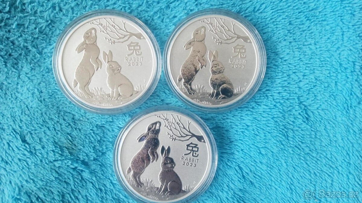 Stříbrná mince Znamení Zajíce 1 oz 2023 - Lunar 3